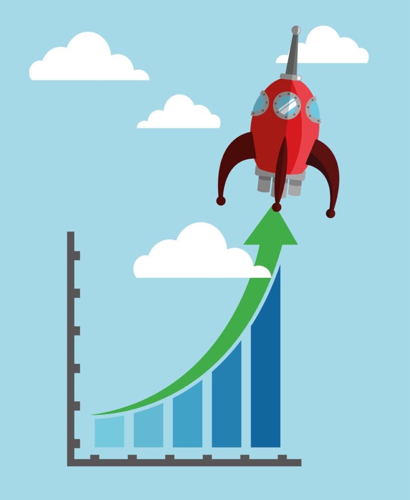 business growth design , vector illustration